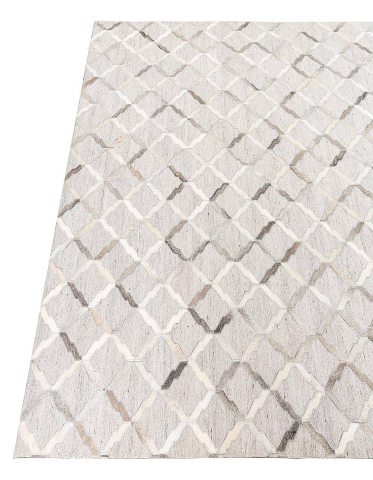 Detail image of  5' x 7' 8 Cowhide Leather Rug