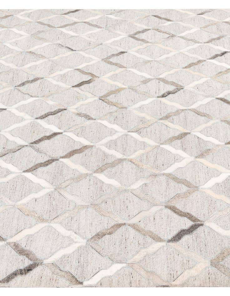 Detail image of  5' x 7' 8 Cowhide Leather Rug