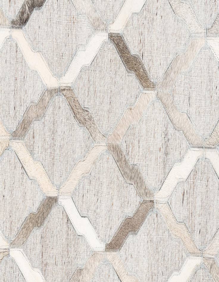 Detail image of  5' x 7' 8 Cowhide Leather Rug