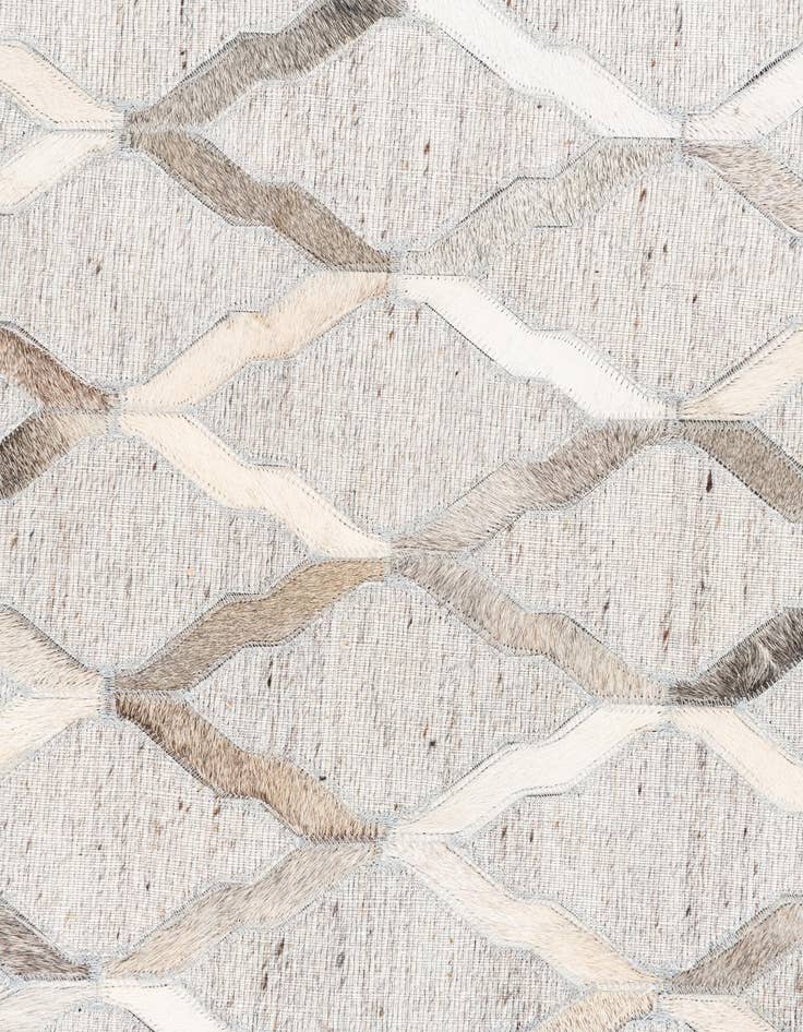 Detail image of  5' x 7' 8 Cowhide Leather Rug