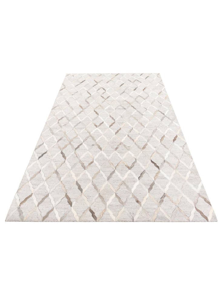 Detail image of  5' 1 x 7' 8 Cowhide Leather Rug