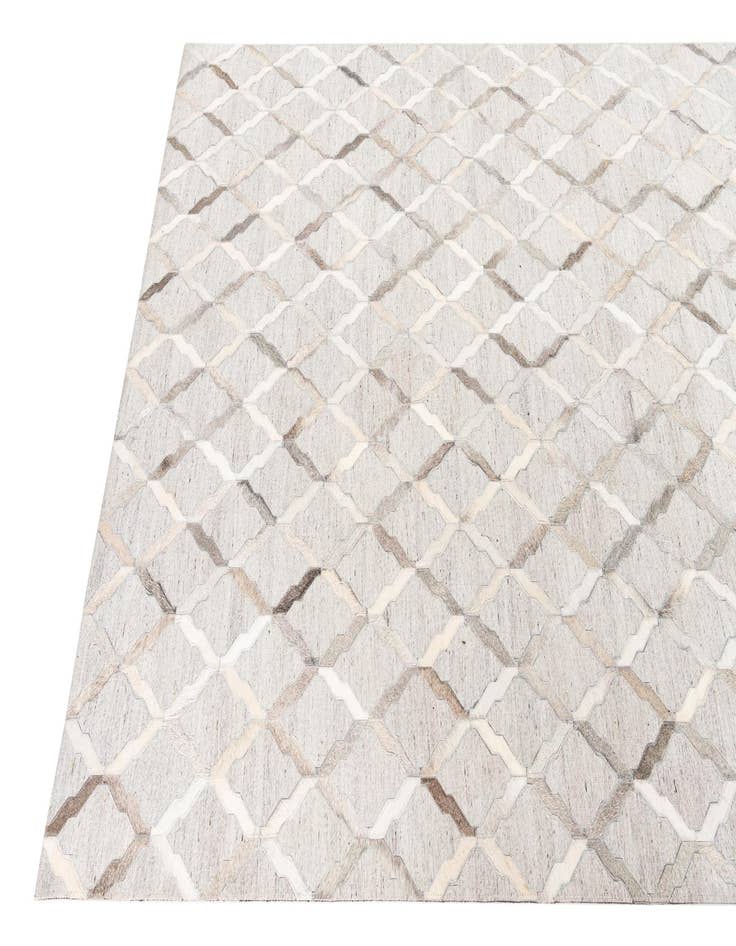 Detail image of  5' 1 x 7' 8 Cowhide Leather Rug