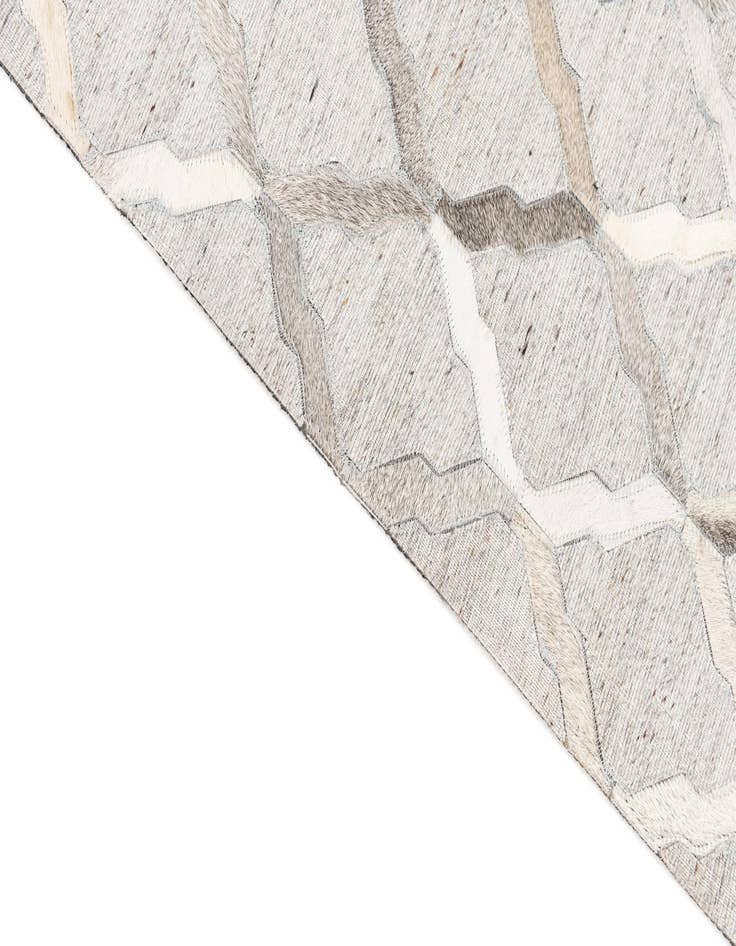 Detail image of  5' 1 x 7' 8 Cowhide Leather Rug