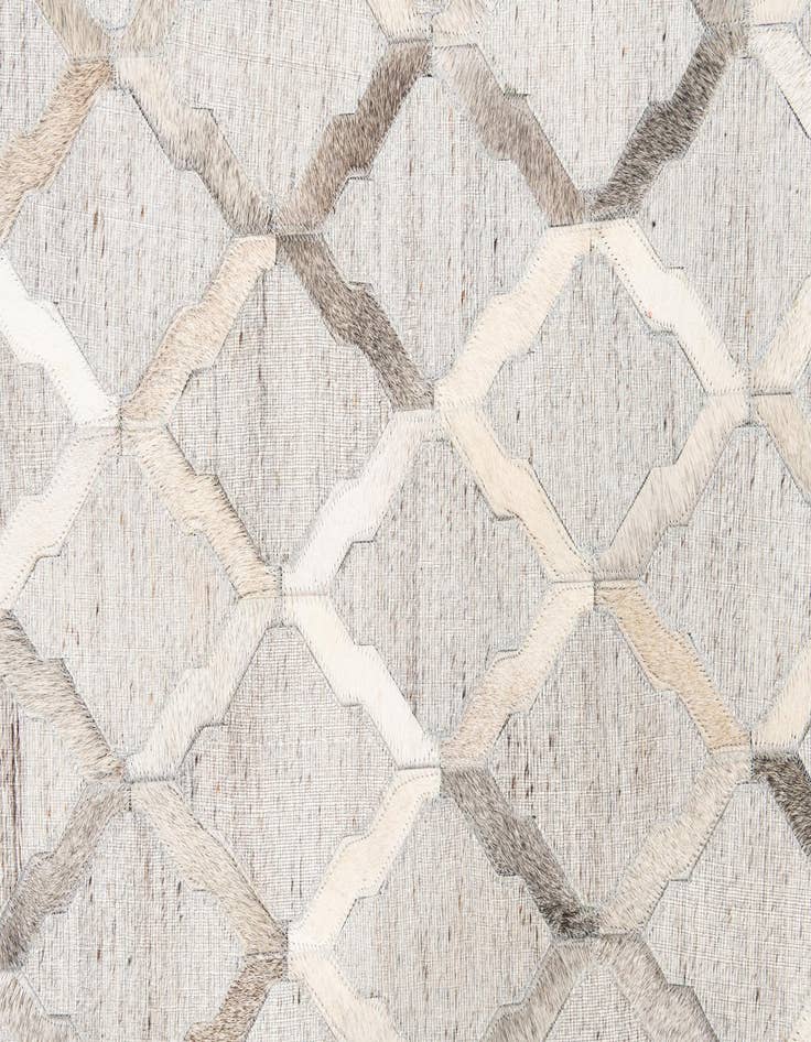 Detail image of  5' 1 x 7' 8 Cowhide Leather Rug