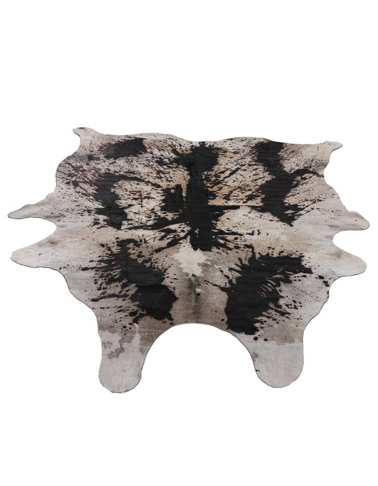 Detail image of  6' 7 x 7' 2 Cowhide Leather Rug