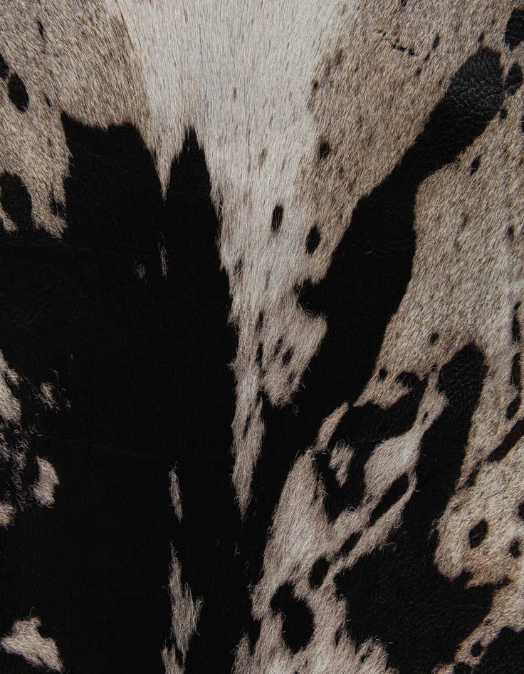 Detail image of  6' 7 x 7' 2 Cowhide Leather Rug