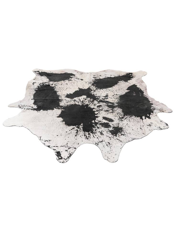 Detail image of  7' 7 x 8' 1 Cowhide Leather Rug