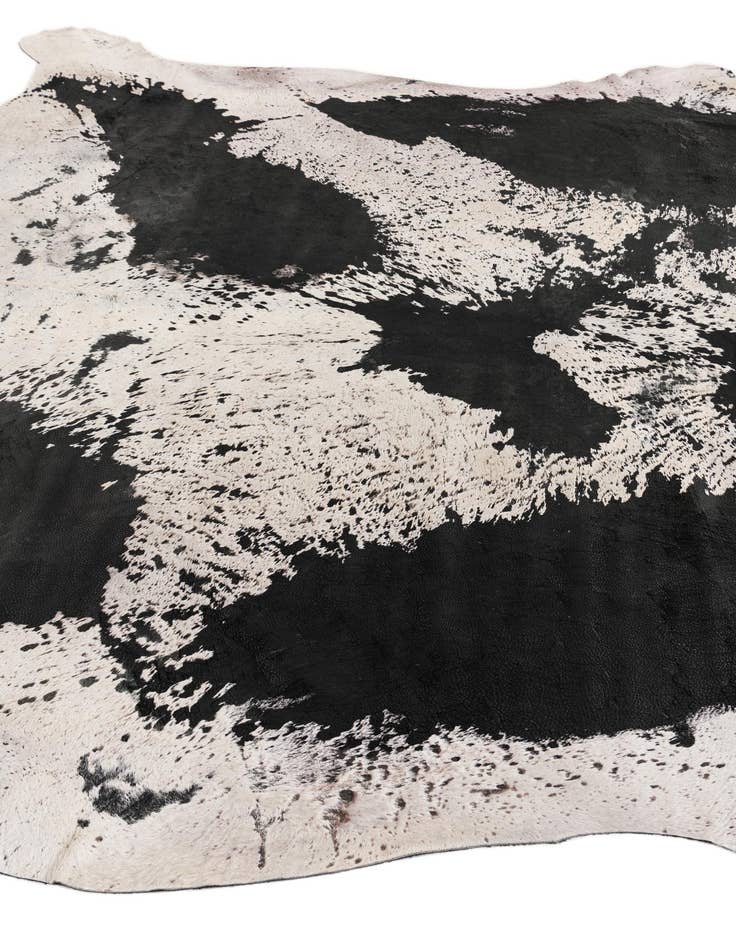 Detail image of  7' 7 x 8' 1 Cowhide Leather Rug