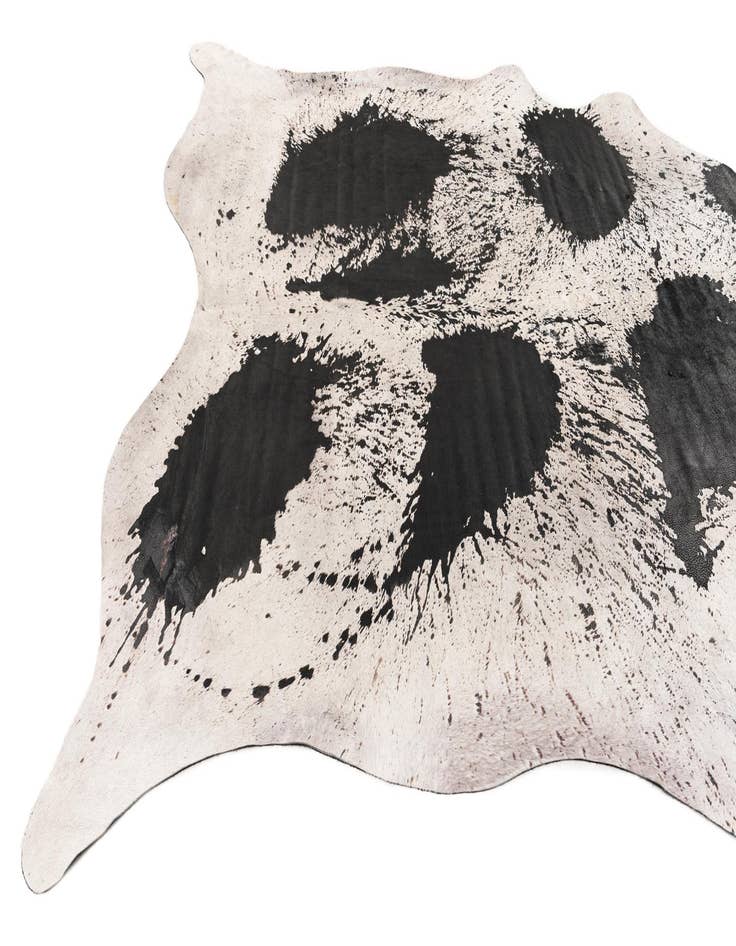 Detail image of  7' 4 x 8' Cowhide Leather Rug