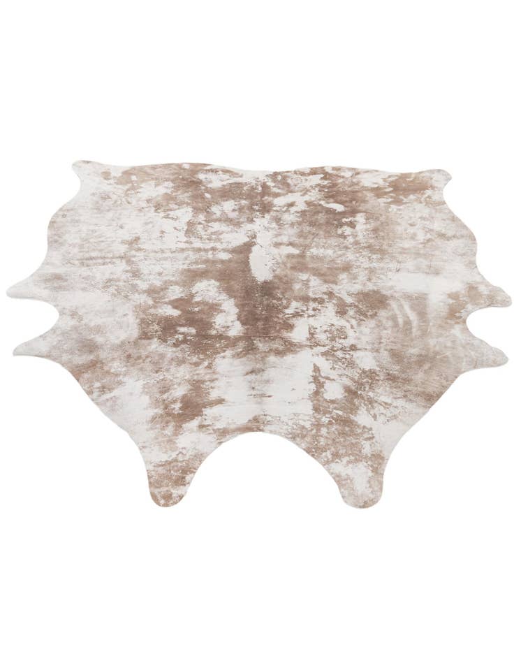 Detail image of  5' 2 x 5' 10 Cowhide Leather Rug