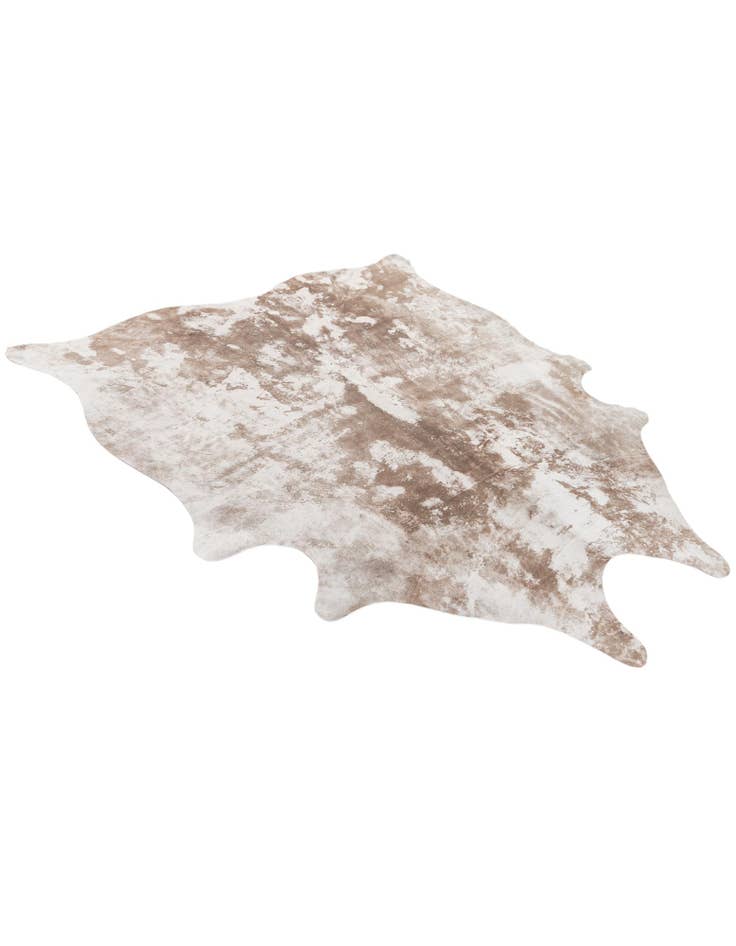 Detail image of  5' 2 x 5' 10 Cowhide Leather Rug