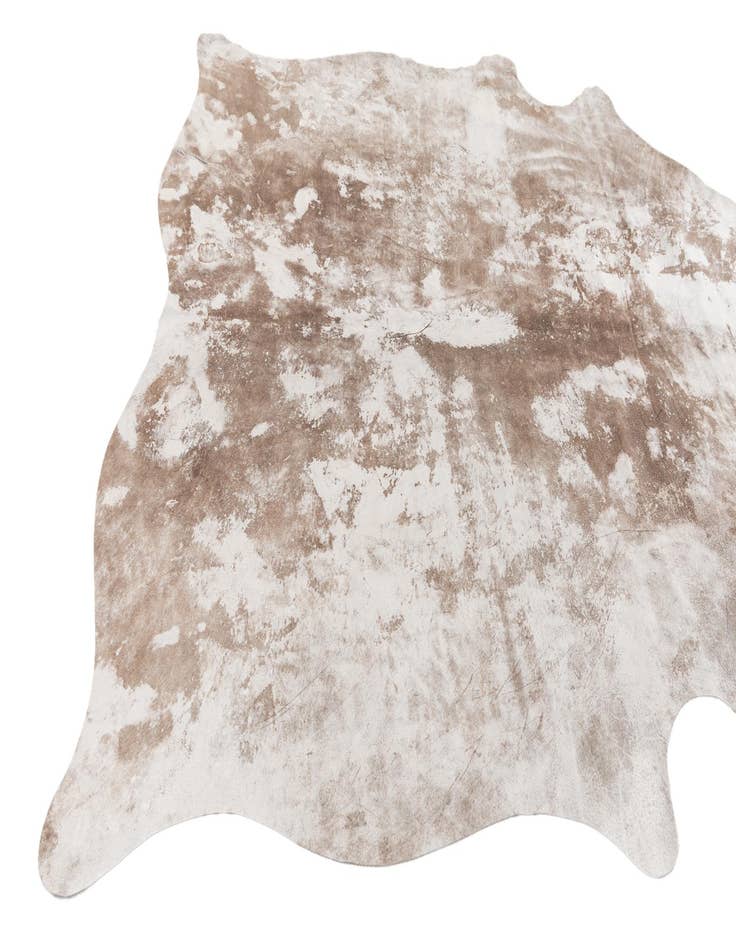 Detail image of  5' 2 x 5' 10 Cowhide Leather Rug