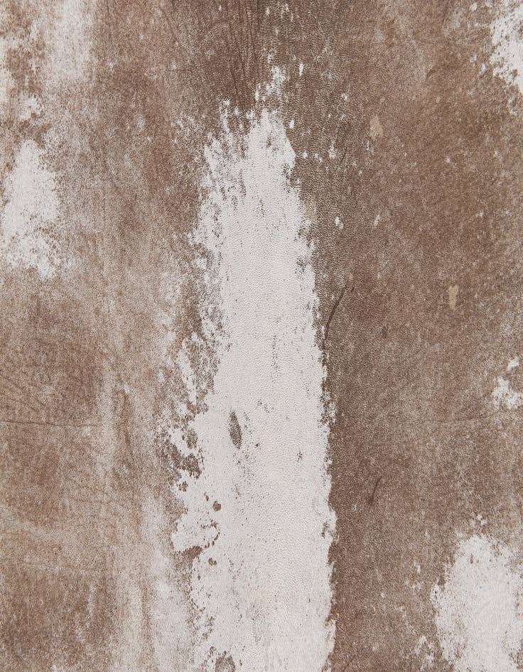 Detail image of  5' 2 x 5' 10 Cowhide Leather Rug