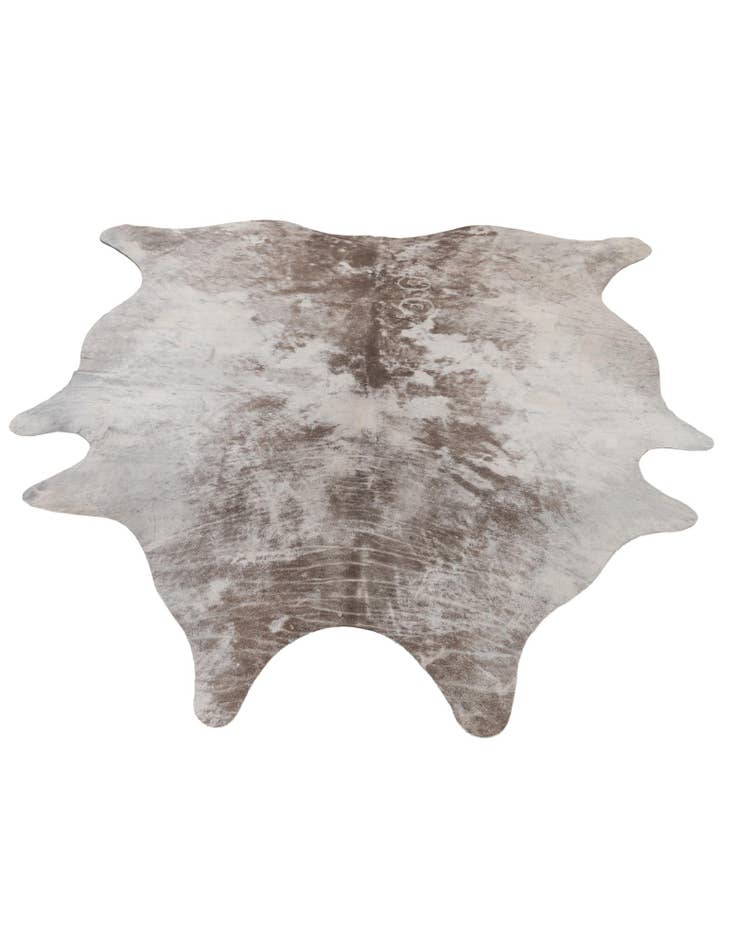 Detail image of  5' 8 x 6' 2 Cowhide Leather Rug