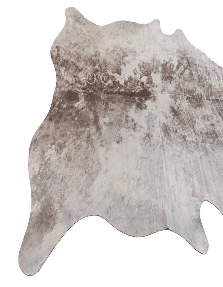 Detail image of  5' 8 x 6' 2 Cowhide Leather Rug