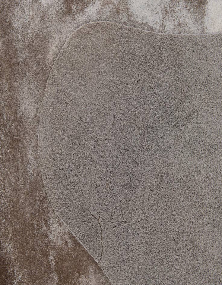 Detail image of  5' 8 x 6' 2 Cowhide Leather Rug