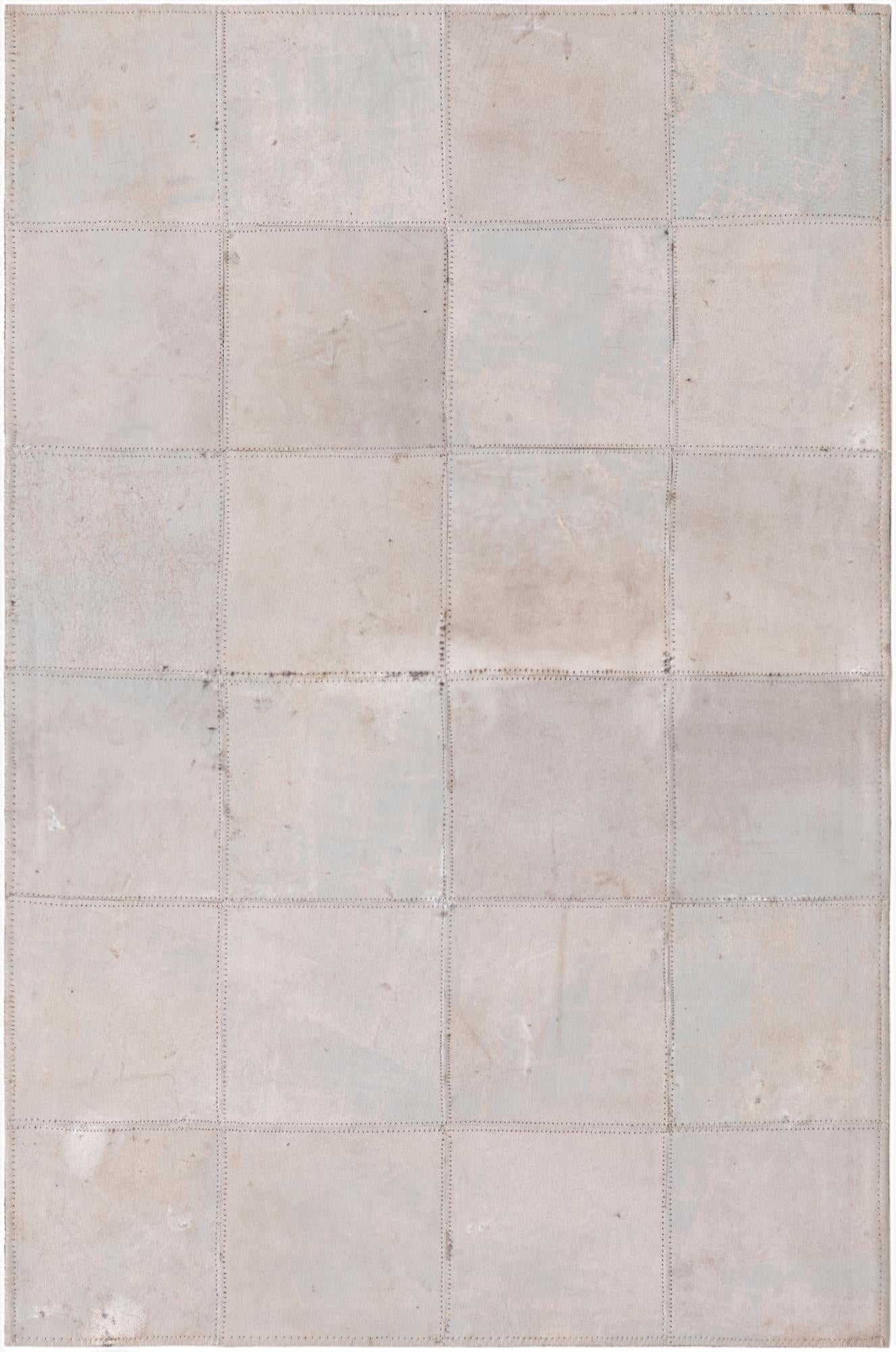  2' x 3' Cowhide Leather Rug