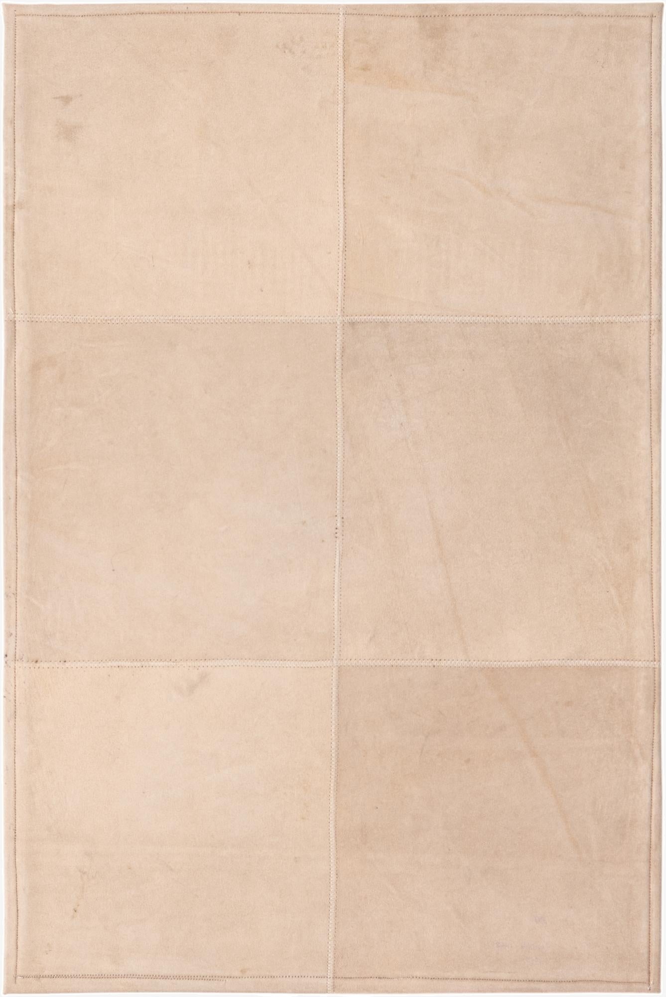  2' x 3' Cowhide Leather Rug