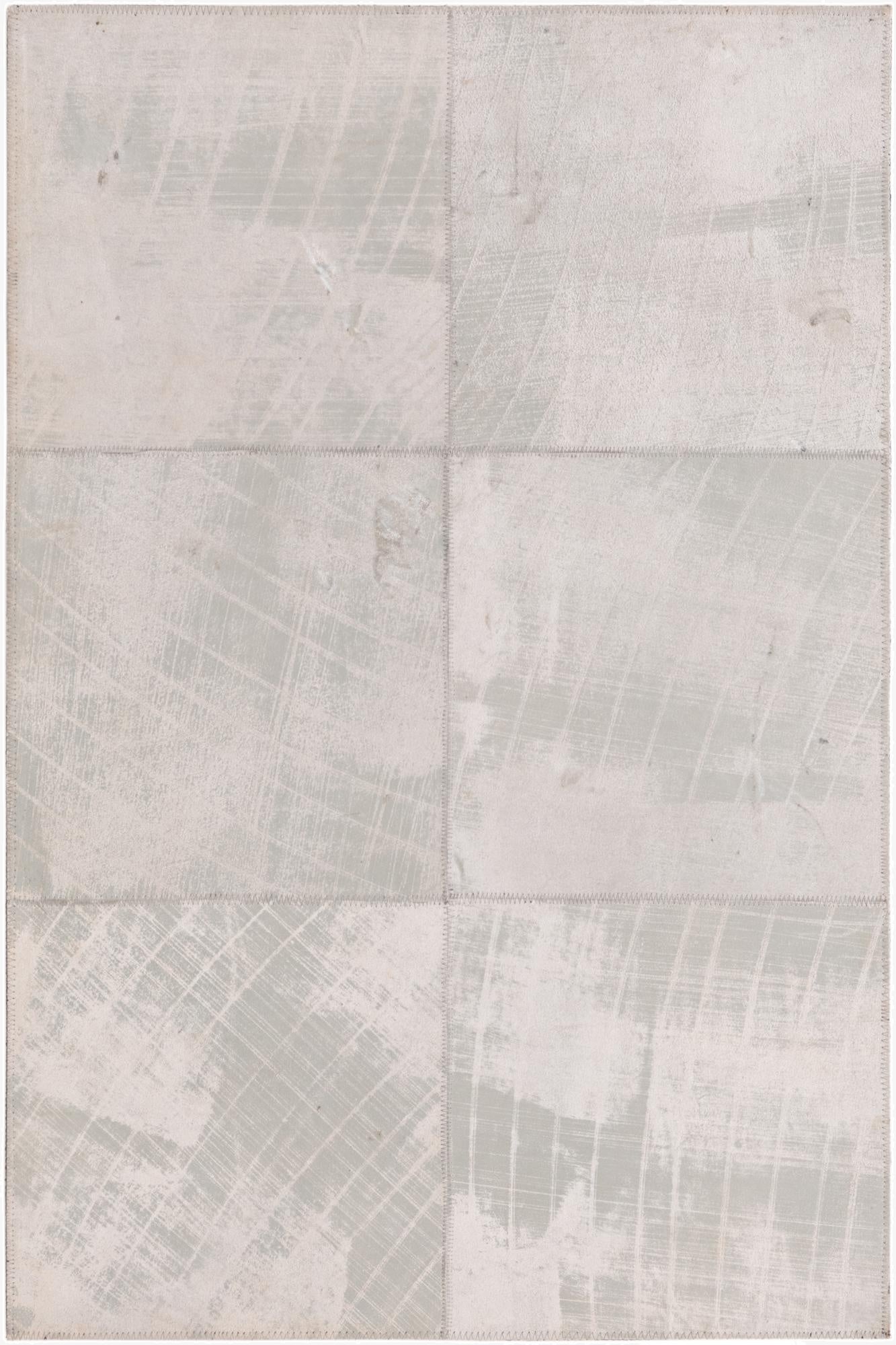  2' x 3' Cowhide Leather Rug