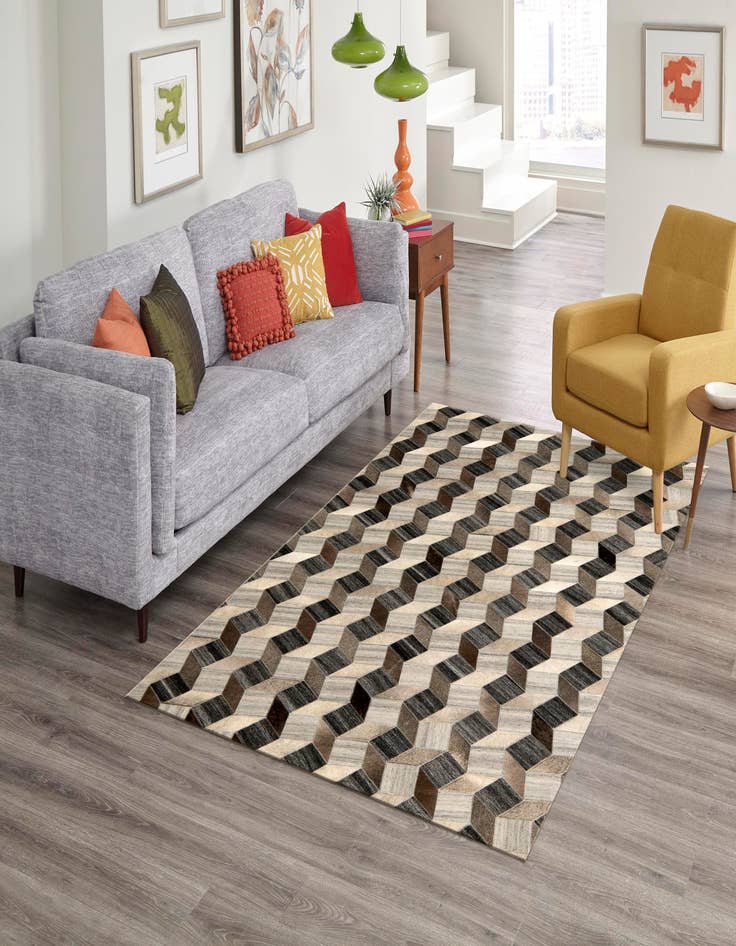 Detail image of  5' x 7' 9 Cowhide Rug