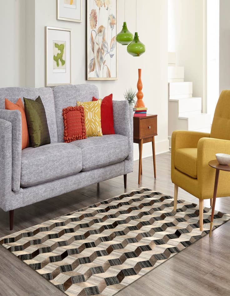 Detail image of  5' x 7' 9 Cowhide Rug