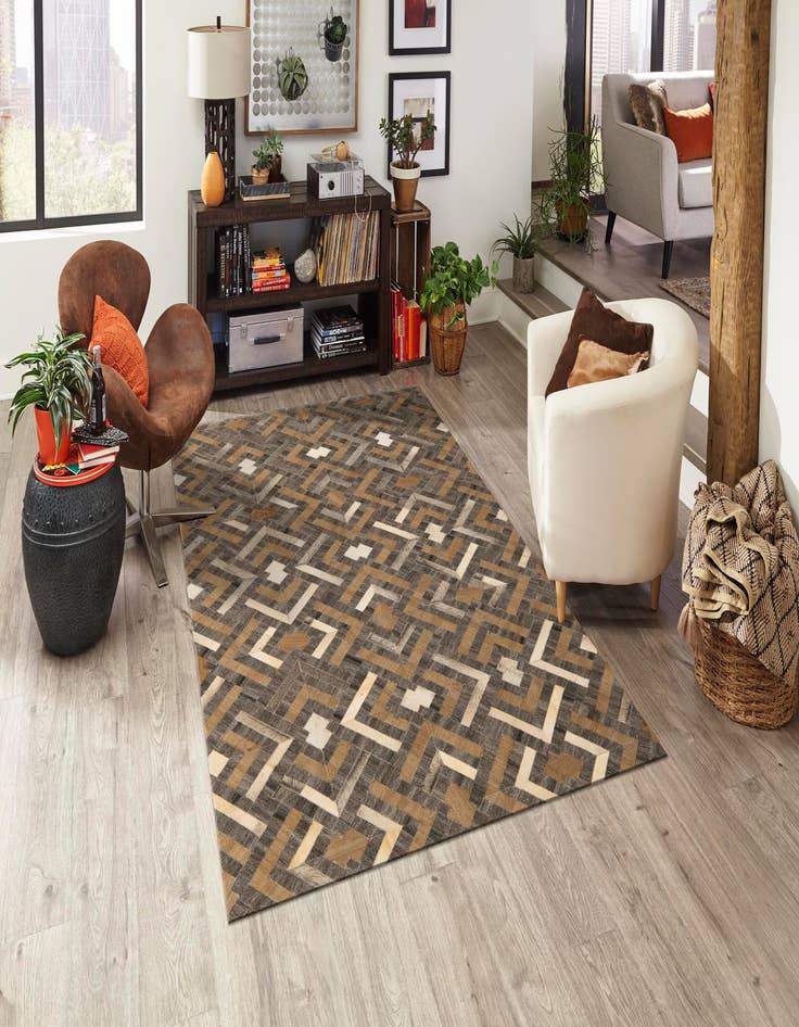 Detail image of  5' x 7' 9 Cowhide Rug