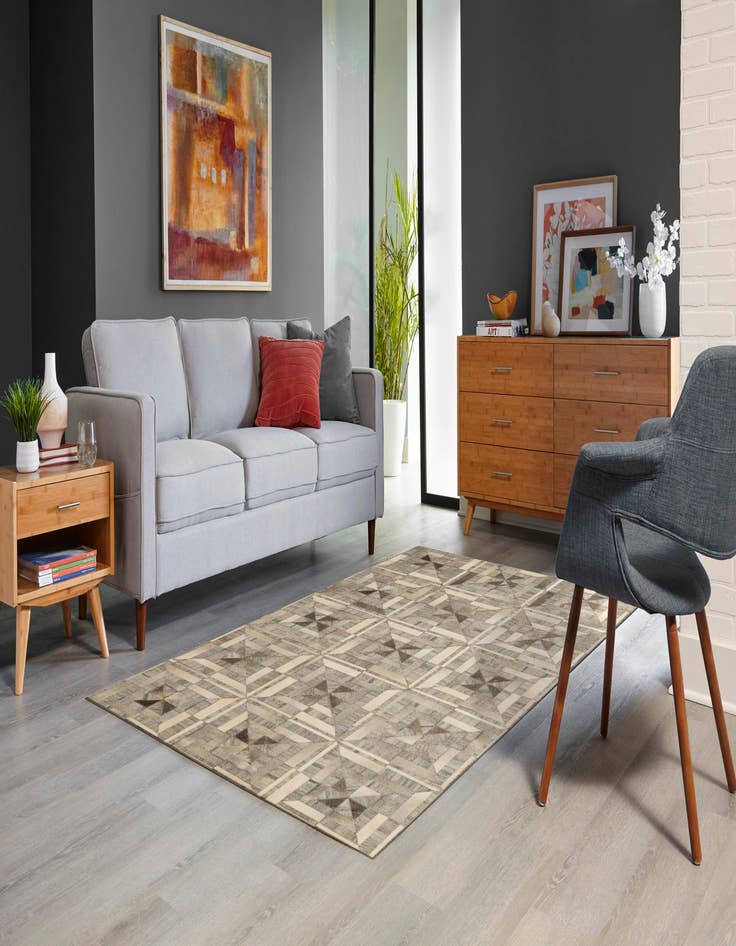 Detail image of  5' x 7' 9 Cowhide Rug