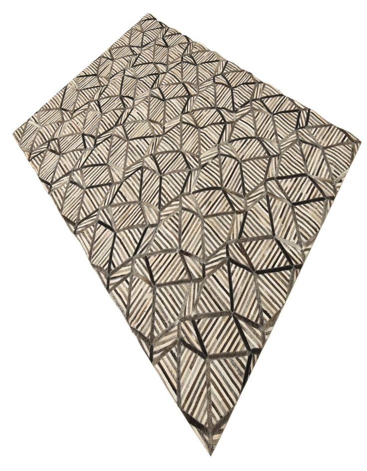 Detail image of  5' 2 x 7' 8 Cowhide Rug