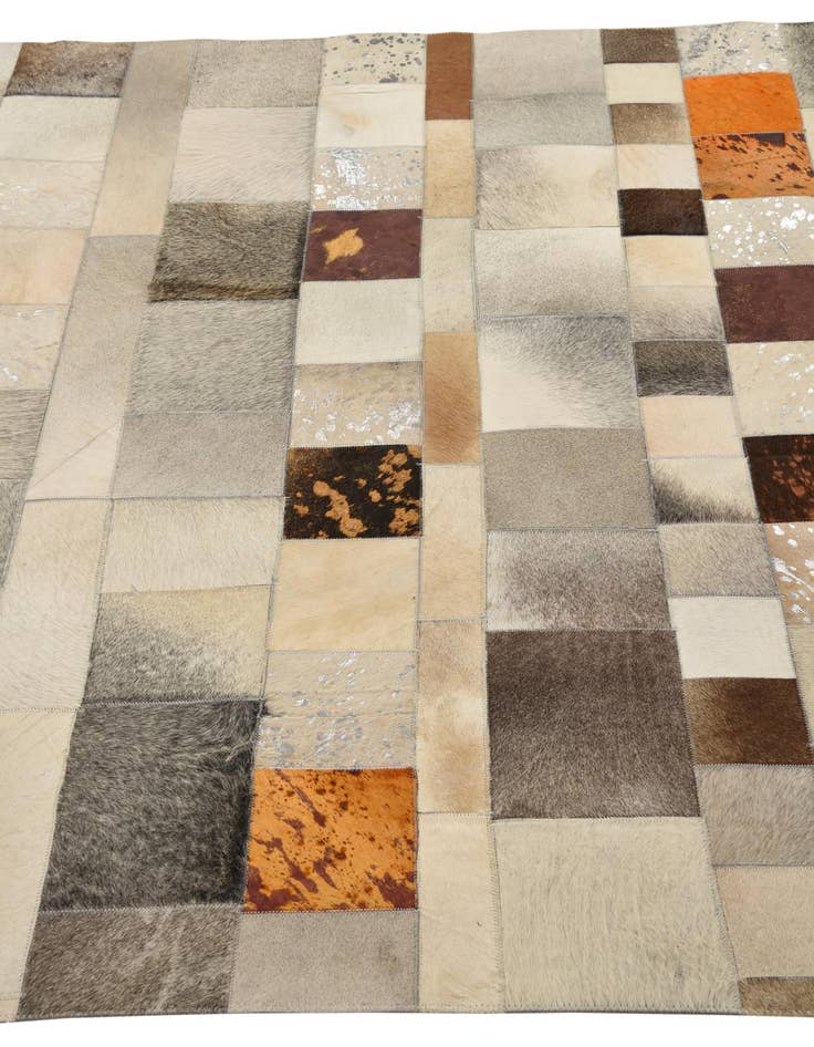 Detail image of  5' 1 x 8' 1 Cowhide Rug