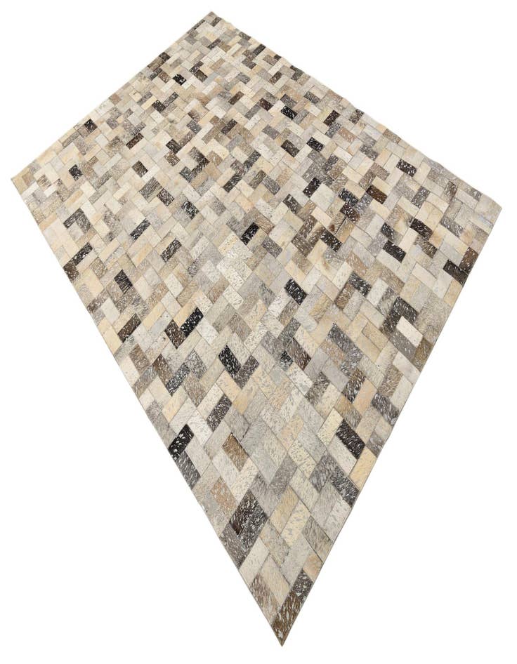 Detail image of  5' 3 x 7' 6 Cowhide Rug