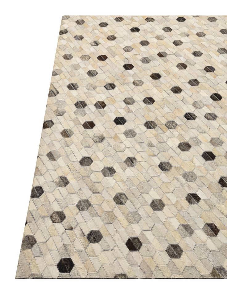 Detail image of  5' 2 x 7' 8 Cowhide Rug