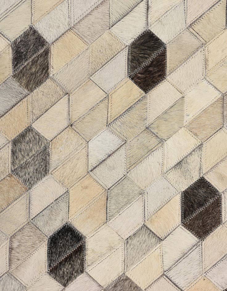 Detail image of  5' 2 x 7' 8 Cowhide Rug