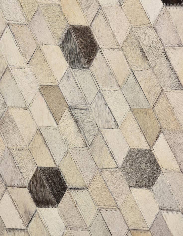 Detail image of  5' 4 x 7' 7 Cowhide Rug