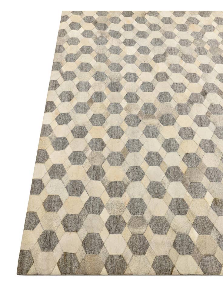 Detail image of  5' 5 x 7' 9 Cowhide Rug