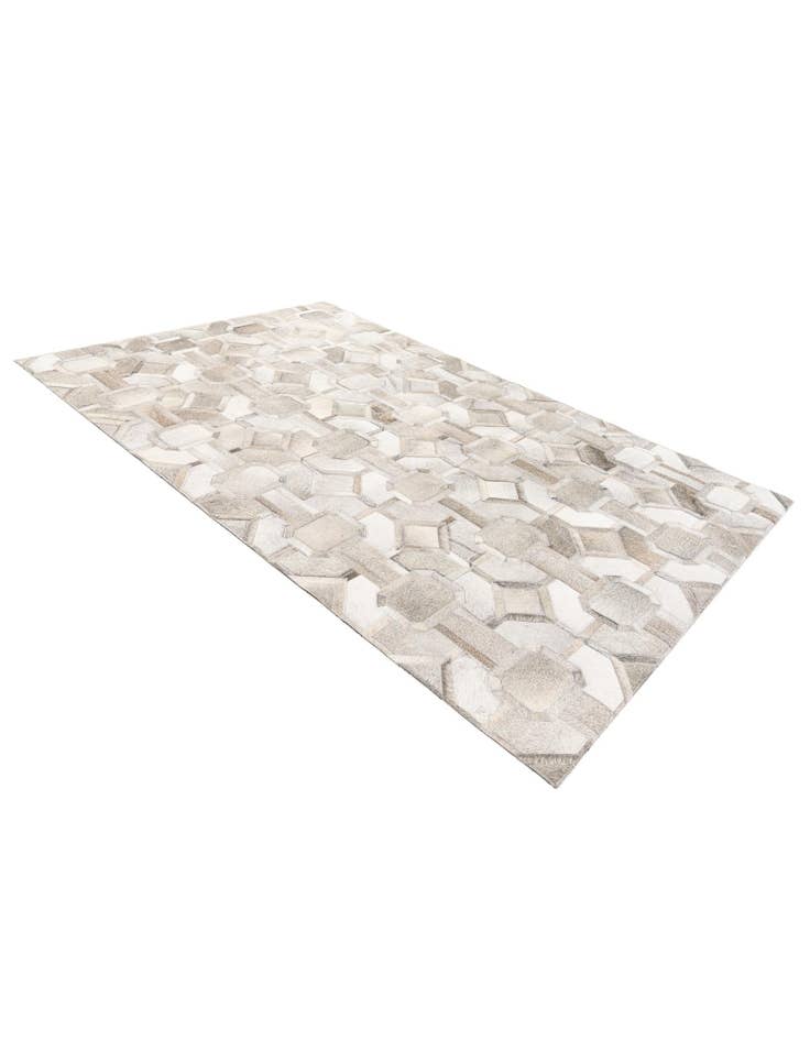 Detail image of  5' 1 x 7' 11 Cowhide Stocks Rug