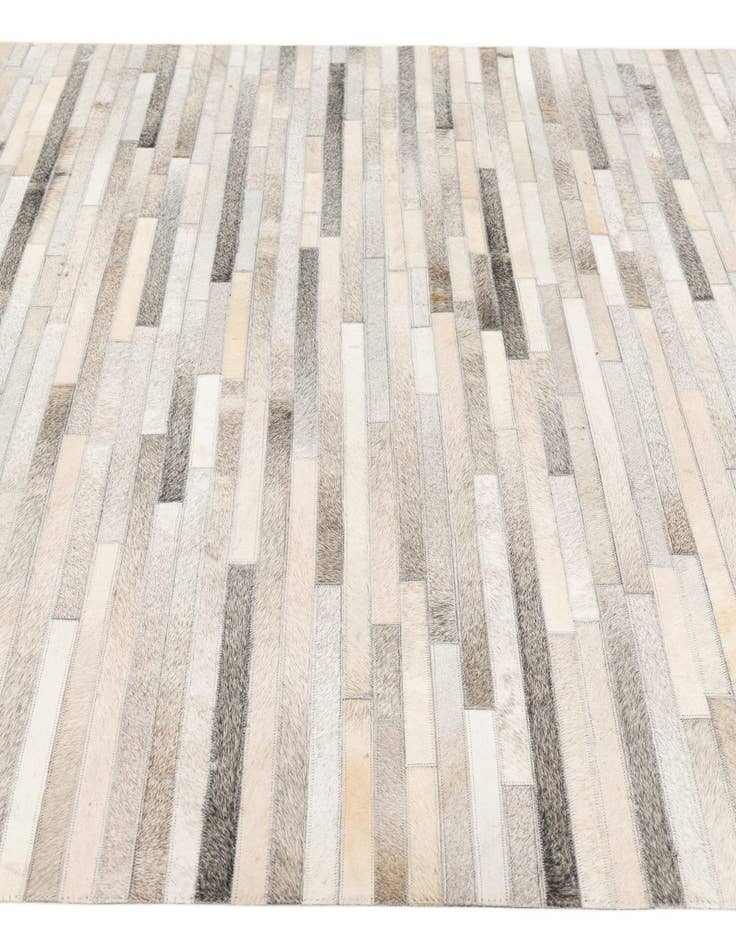 Detail image of  5' 1 x 8' Cowhide Stocks Rug