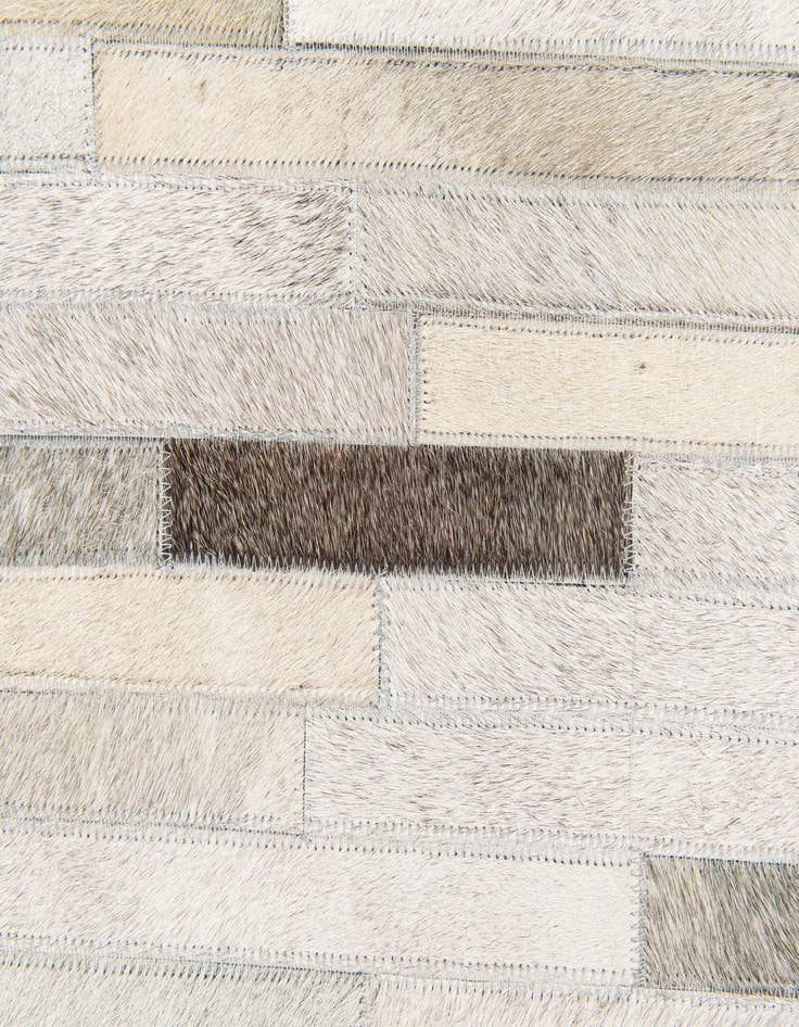 Detail image of  5' 1 x 8' Cowhide Stocks Rug