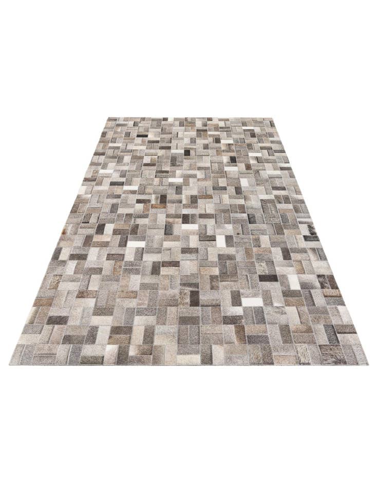 Detail image of  5' x 7' 10 Cowhide Stocks Rug