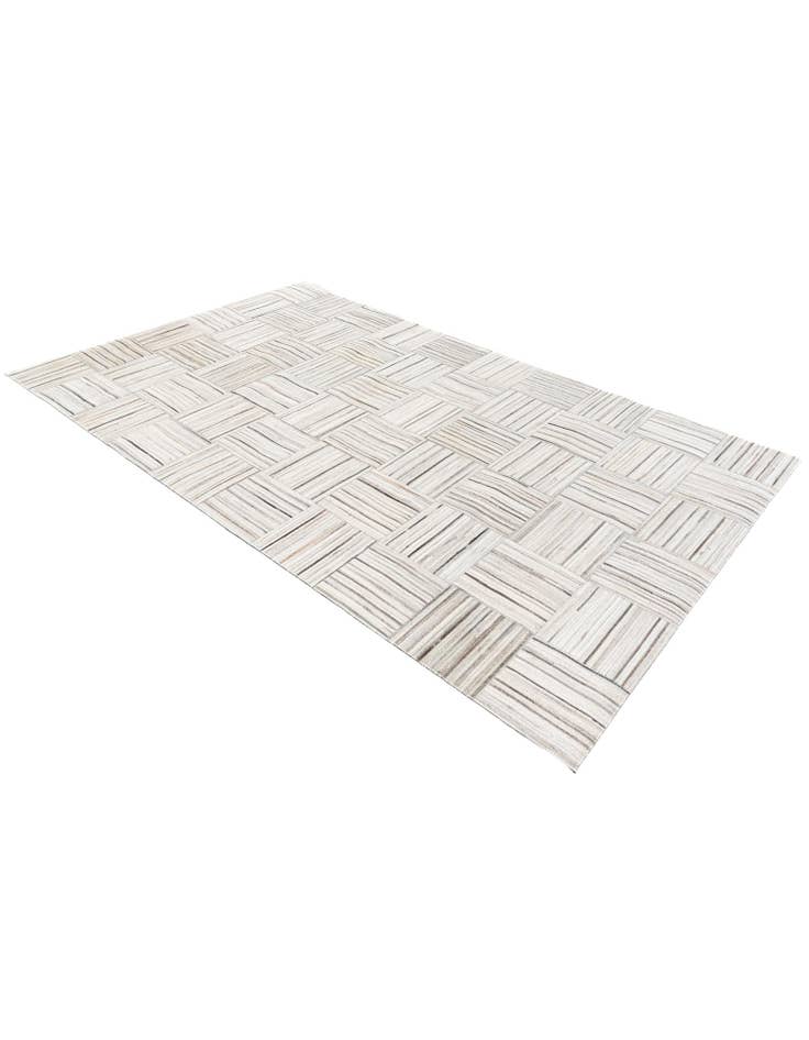 Detail image of  4' 11 x 8' 2 Cowhide Stocks Rug