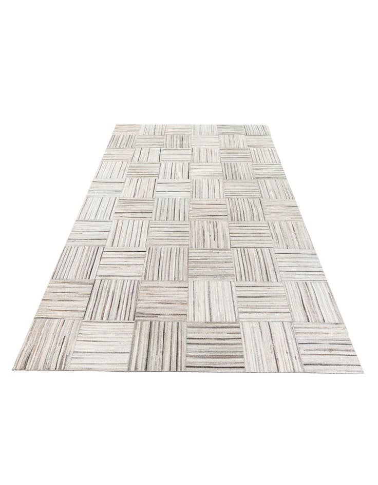 Detail image of  5' x 8' 3 Cowhide Stocks Rug