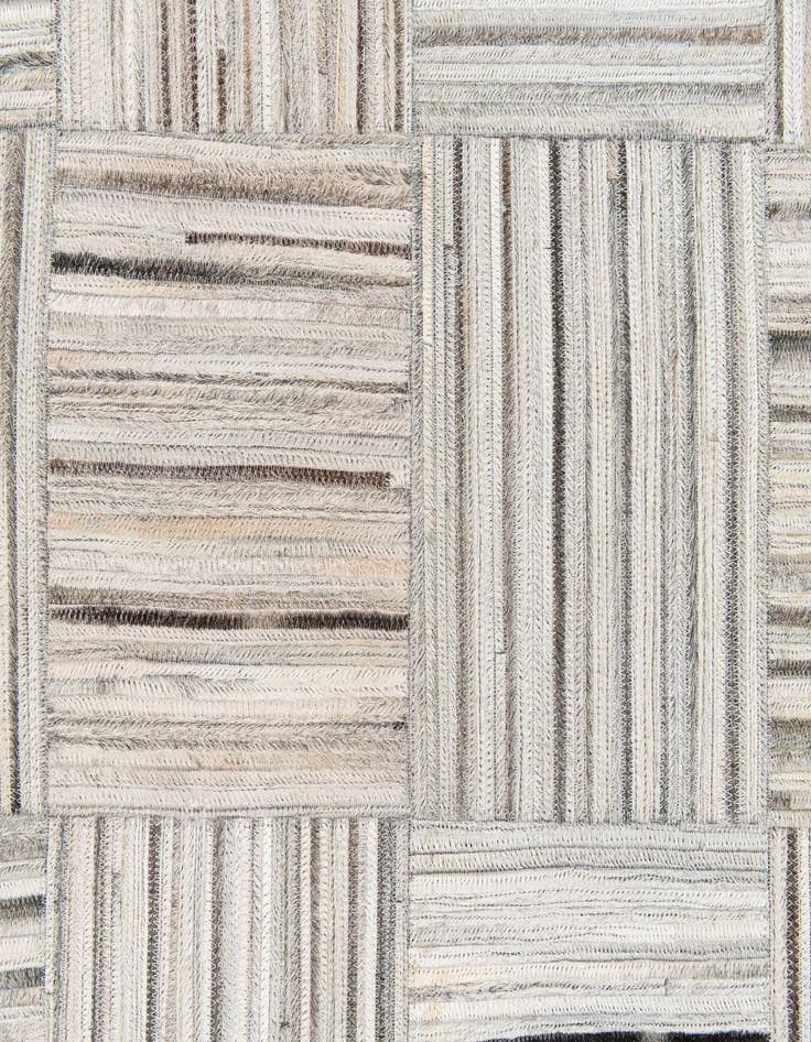 Detail image of  5' x 8' 3 Cowhide Stocks Rug