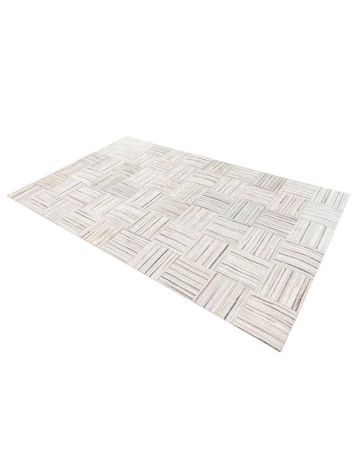 Detail image of  5' x 8' 3 Cowhide Stocks Rug