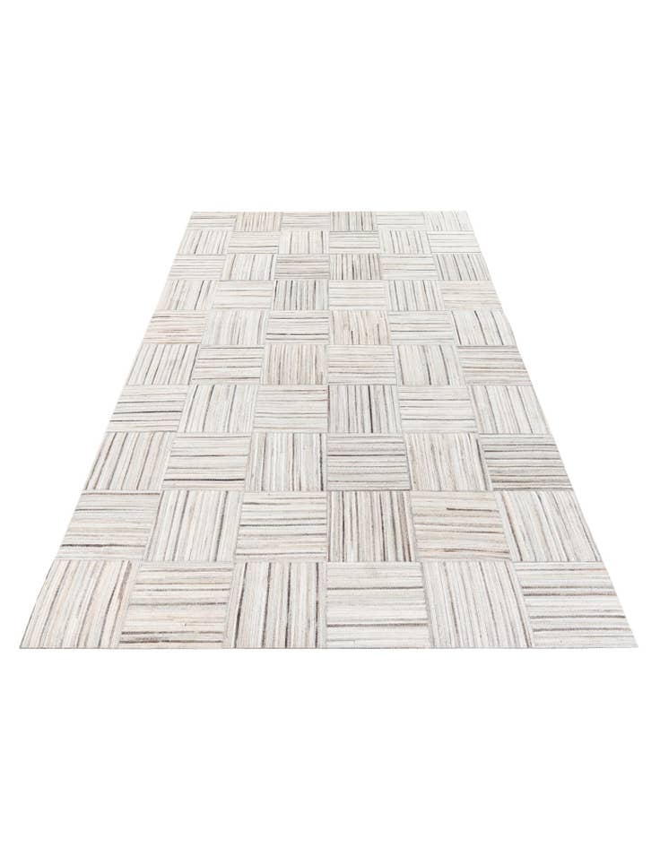 Detail image of  5' x 8' 3 Cowhide Stocks Rug