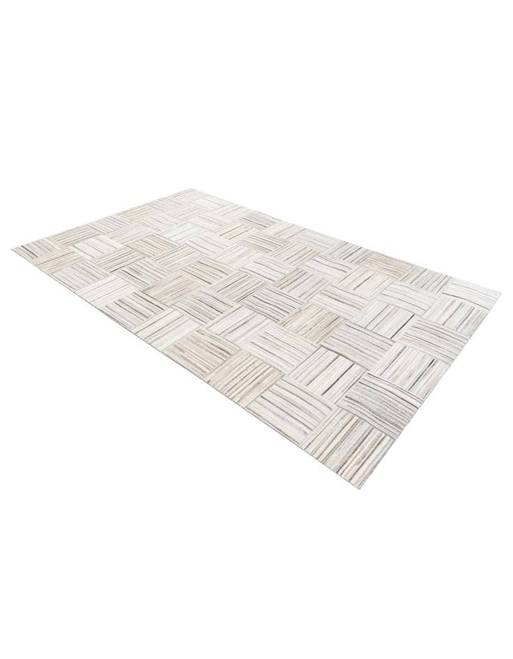 Detail image of  4' 11 x 8' 2 Cowhide Stocks Rug