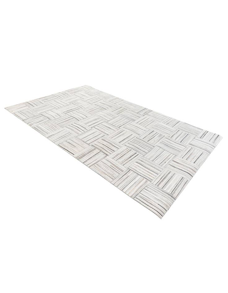 Detail image of  4' 11 x 8' 2 Cowhide Stocks Rug