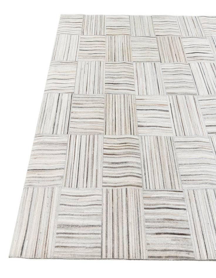 Detail image of  5' x 8' 2 Cowhide Stocks Rug