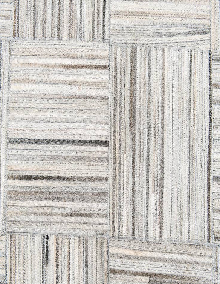 Detail image of  4' 11 x 8' 2 Cowhide Stocks Rug