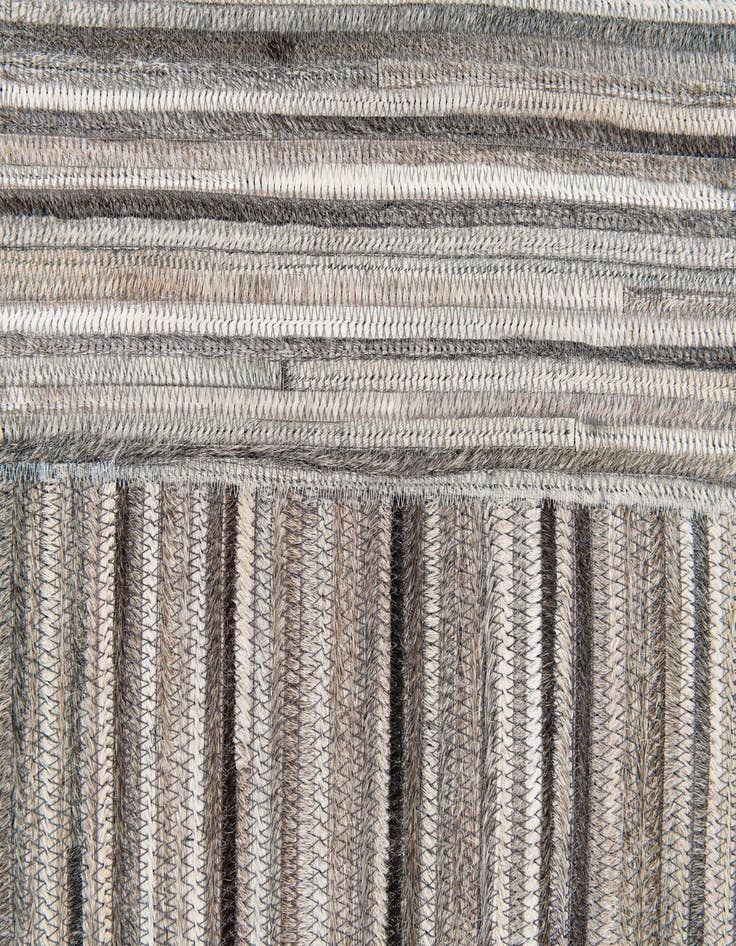 Detail image of  4' 11 x 8' 1 Cowhide Stocks Rug