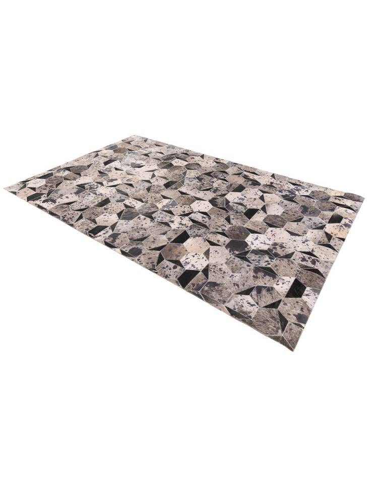Detail image of  5' 1 x 8' Cowhide Stocks Rug