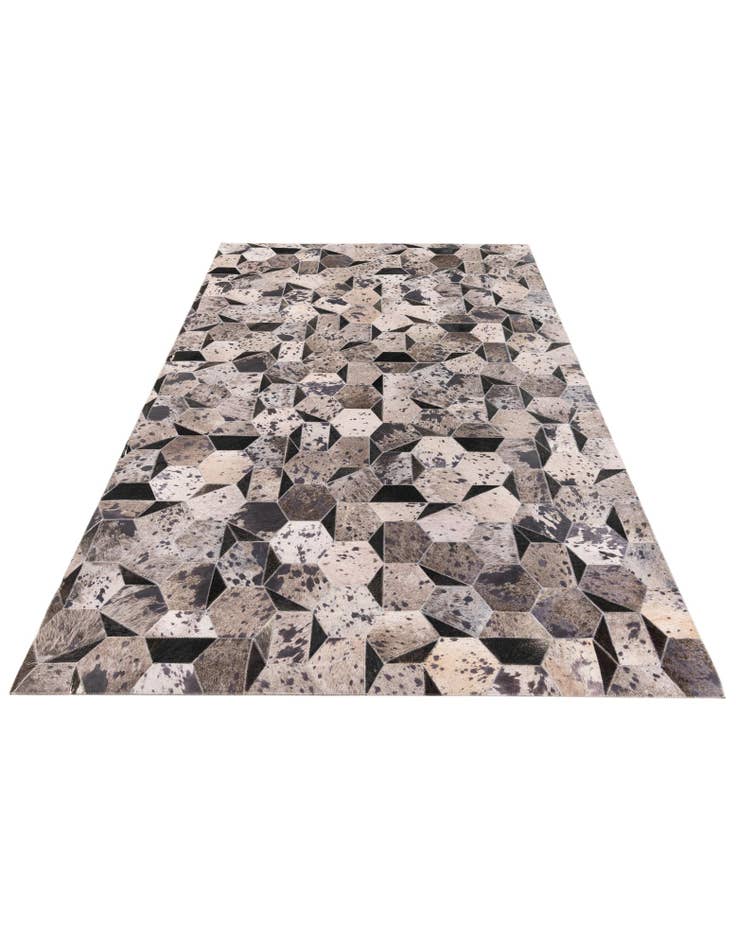 Detail image of  5' 1 x 8' Cowhide Stocks Rug